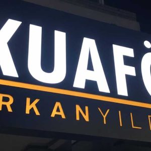 Işıklı Oyma Tabela