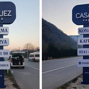 Casa Nuez Kutu Harf Totem Tabela Sapanca Sakarya