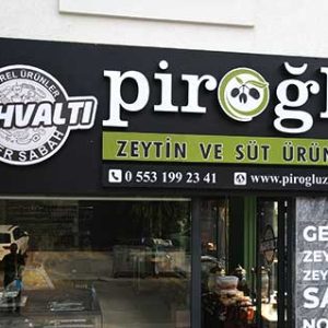 Piroğlu Zeytin Işıklı Kutu Harf Başiskele Kocaeli