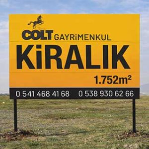 Polikarbon Yol Arazi Tabelası