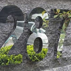 Villa Kapı Numarası Paslanmaz Kutu Harf